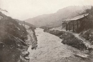 Pirahy Diversion: Uitzicht stroomafwaarts vanaf de uitgang van de tunnel, 1914 door Unbekannt