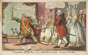 Pizzaro een nieuw toneelstuk of het Drury-Lane Masquerade, 11 juni 1799 door Unbekannt
