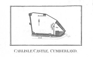 Plattegrond van Carlisle Castle, Cumberland door Unbekannt