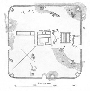 Plan van Hardknott Fort, Cumberland, 1902 door Unbekannt