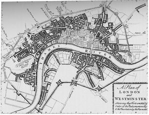 Plan van Londen en Westminster, 1749 1903 door Unbekannt