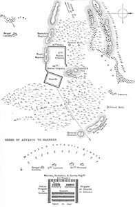 Plan van de Slag bij Hasheen, 20 maart 1885, c1885 door Unbekannt