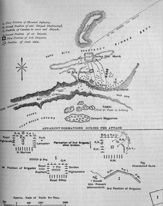 Plan van de Slag bij Tamai, 13 maart 1884