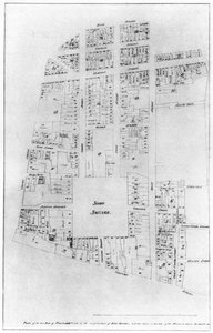 Plan van het landgoed van de hertog van Portland, Soho Square, Londen, 1907
