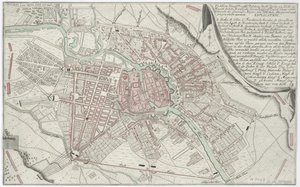 Plan van Berlijn 1760 door Unbekannt
