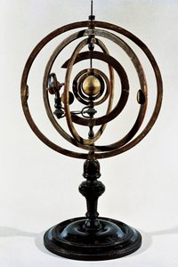 Planetarium dat het Copernicaanse systeem reproduceert