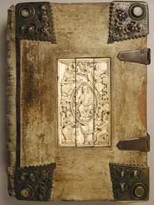 Plaquette met Christus in Majesteit en de Vier Evangelisten, 1000-1100 door Unbekannt