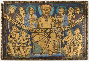 Plaquette met Sint Paulus en Zijn Discipelen