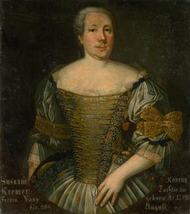 Portret van Zuzana Rozina Kremerová door Unbekannt