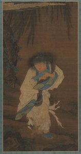 Dichter en kluizenaar Hanshan, 1400s door Unbekannt
