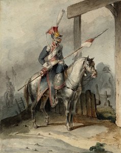 Poolse chevauleger van de Franse Keizerlijke Garde, ca 1808 door Unbekannt