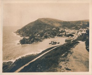 Polperro vanaf Talland Cliff Path, 1927
