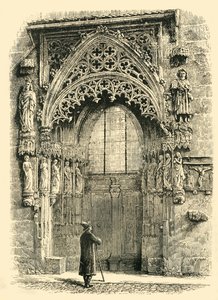 Portaal van de St. Sebalduskerk, Neurenberg, 1890