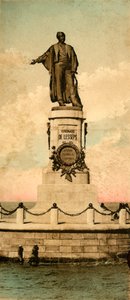 Port Said - Standbeeld van Ferdinand de Lesseps, ca. 1918-1939 door Unbekannt