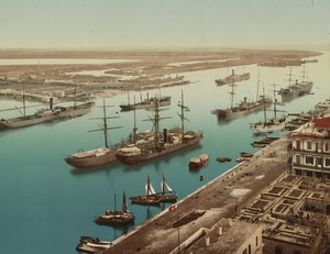 Port Said, Suez, ca. 1900 door Unbekannt