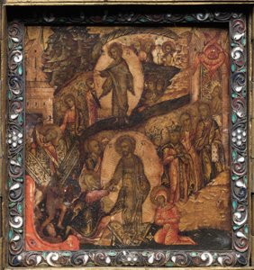Draagbare drieluik icoon, 1600s