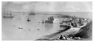 Portland Haven en Golfbreker, 1866 door Unbekannt