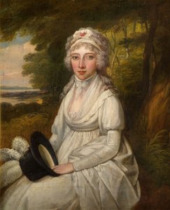 Portret van een dame van de Osler familie