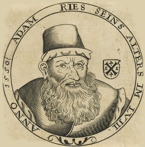 Portret van Adam Ries door Unbekannt