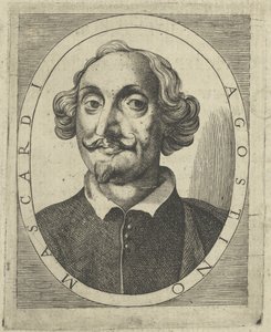 Portret van Agostino Mascardi 1590-1640, ca. 1640-1650 door Unbekannt