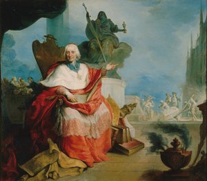 Portret van Kardinaal Louis Antoine de Noailles door Unbekannt