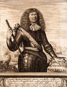 Portret van Carl von Rabenhaupt 1602-1675 uit: Schauplatz des Krieges