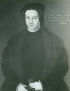 Portret van Catherine Willoughby, Hertogin van Suffolk