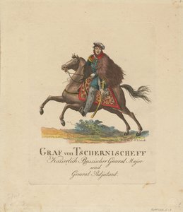 Portret van graaf Alexander Ivanovich Chernyshov 1786-1857, 1813
