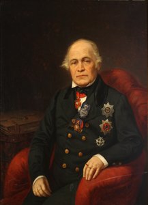 Portret van Graaf Dmitry Nikolayevich Bludov, midden 19e eeuw door Unbekannt