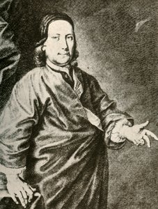 Portret van graaf Zinzendorf in een predikantenmantel, ca. 1740, 1937