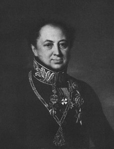 Portret van Dmitry Pavlovich Tatischev