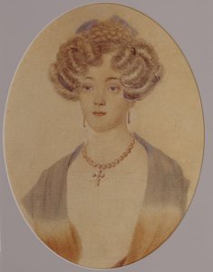 Portret van Ekaterina Nikolayevna Goncharova 1809-1843, eind jaren 1820-begin jaren 1830 door Unbekannt