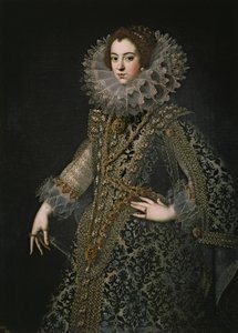 Portret van Elisabeth van Frankrijk 1602-1644, Koningin-gemalin van Spanje, ca. 1620 door Unbekannt