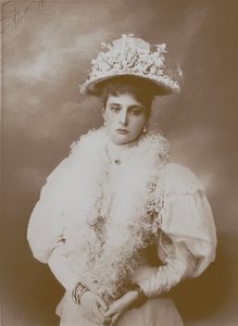 Portret van keizerin Alexandra Fjodorovna, de vrouw van tsaar Nicolaas II van Rusland, 1872-1918 door Unbekannt