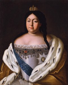 Portret van keizerin Anna Ioannovna 1693-1740, 18e eeuw door Unbekannt
