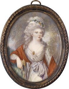 Portret van Keizerin Maria Feodorovna Sophie Dorothea van Württemberg 1759-1828, begin 19e eeuw door Unbekannt
