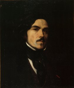 Portret van Eugène Delacroix 1798-1863, c. 1840 door Unbekannt