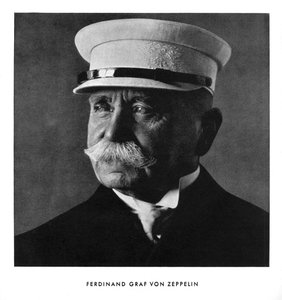 Portret van Ferdinand, Graaf von Zeppelin, begin 20e eeuw 1933 door Unbekannt
