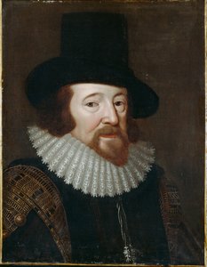 Portret van Francis Bacon 1561-1626, ca. 1622 door Unbekannt