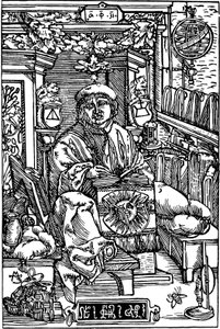 Portret van Francysk Skaryna 1486-1541, 1517 door Unbekannt