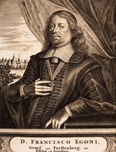 Portret van Franz Egon von Fürstenberg-Heiligenberg 1626-1682, prins-bisschop van Straatsburg, 1675