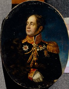 Portret van generaal Nikolai Martemyanovich Sipyagin 1785-1828 door Unbekannt
