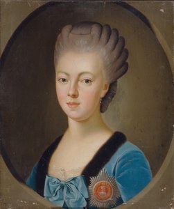 Portret van groothertogin Natalia Alexeyevna van Rusland 1755-1776, prinses Wilhelmina Louisa van Hessen-Darmstadt, 1770s