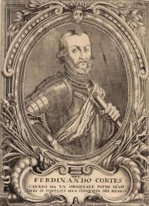Portret van Hernán Cortés 1485-1547 door Unbekannt
