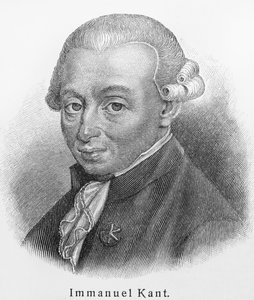 Portret van Immanuel Kant 1724-1804 door Unbekannt