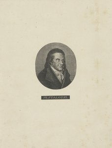 Portret van Johann Heinrich Pestalozzi door Unbekannt