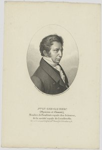 Portret van Joseph Louis Gay-Lussac 1778-1850 door Unbekannt