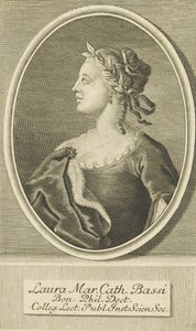 Portret van Laura Bassi 1711-1778, 1738