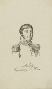 Portret van Lodewijk I, groothertog van Hessen 1753-1830, 1806 door Unbekannt