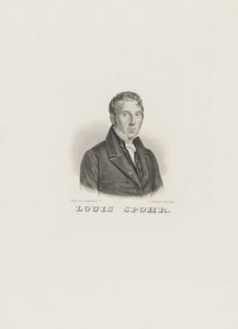 Portret van Louis Spohr 1784-1859, ca. 1830-1840 door Unbekannt